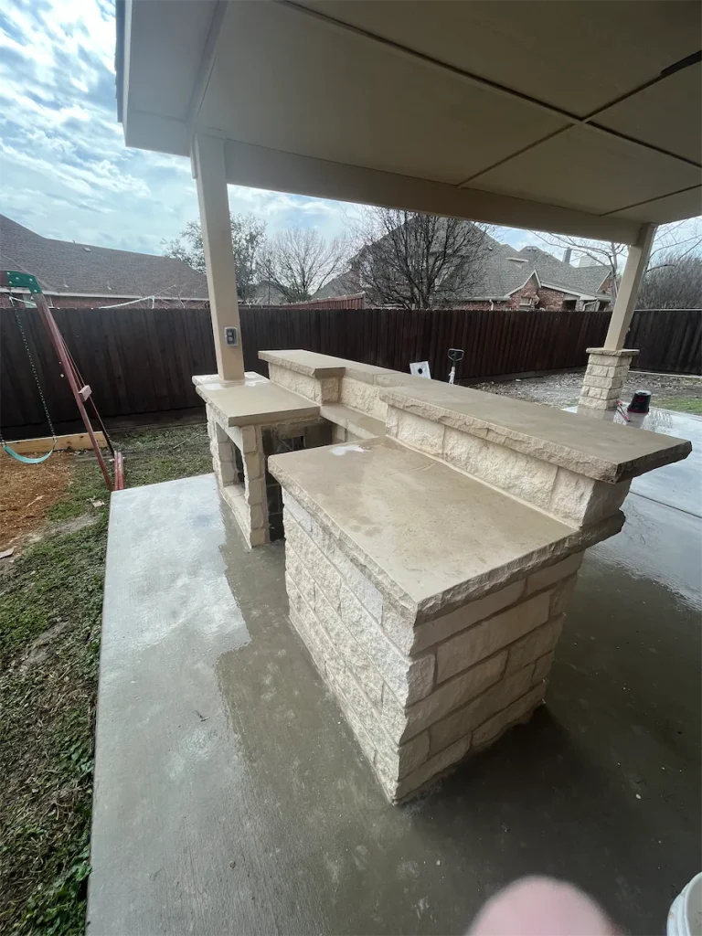 Elegant Brick Patio in Huston Outdoor Kitchen Bar by Texas Brick - Cypress, TX 77429 - Professional Outdoor Masonry Design at texasbrick.com